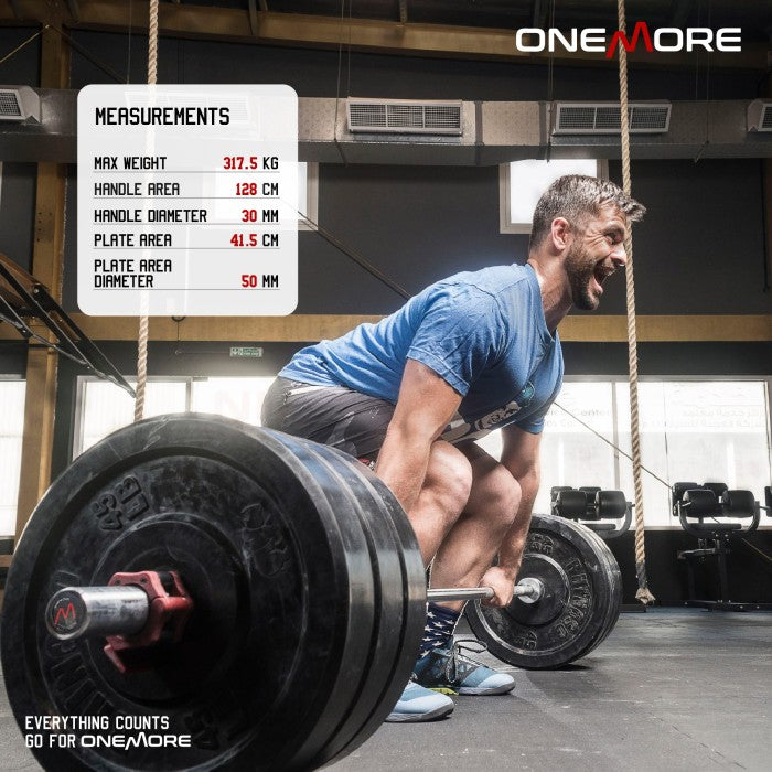 ONE MORE 220CM 5CM Olympic Standard Bar Barbel Stick Stik Barbell