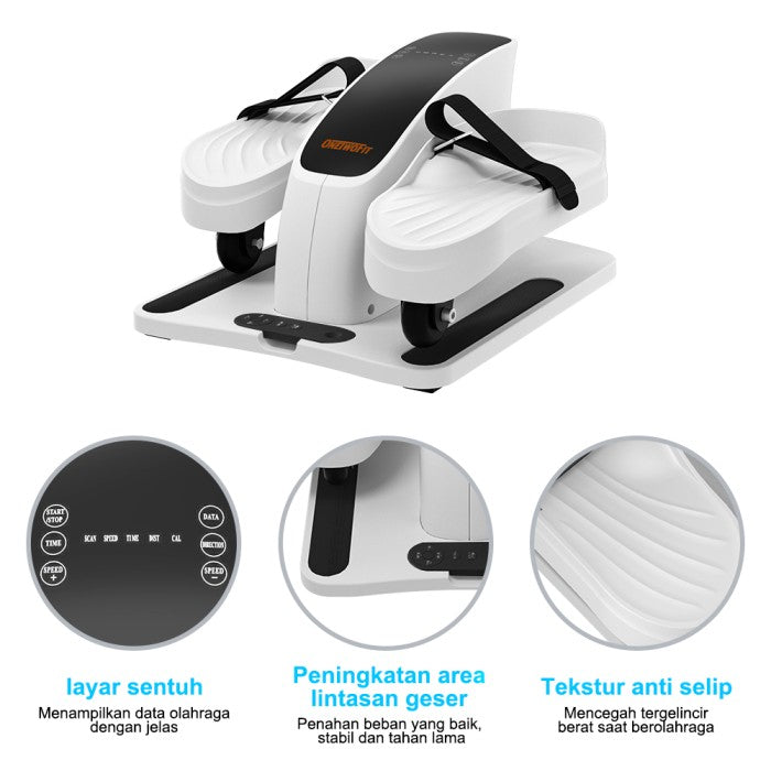 OneTwoFit Mini Exercise Bike Sepeda Terapi Statis Portable Electric Elliptical Bike
