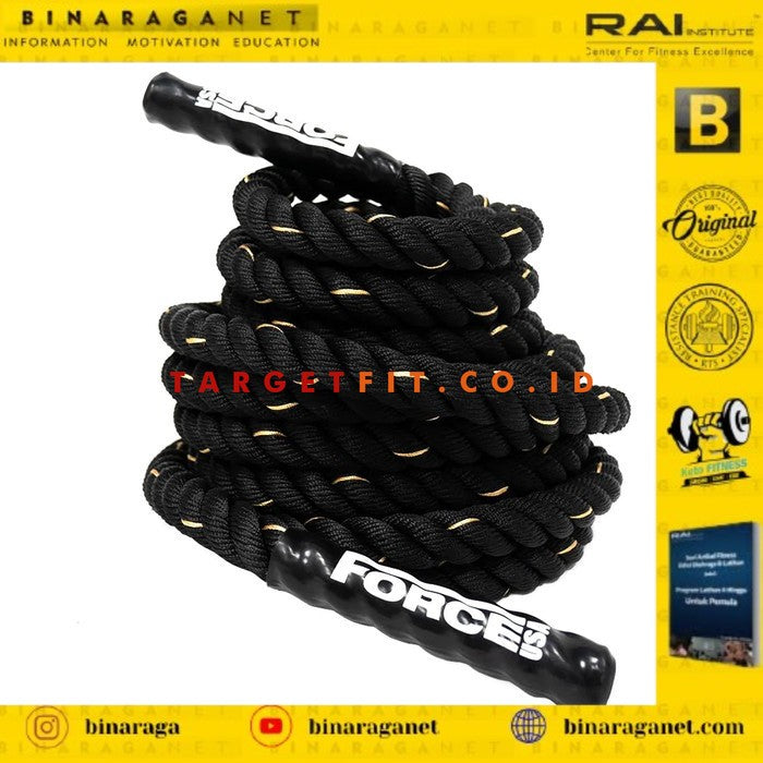 BINARAGANET FORCE USA BATTLE ROPE 15 METER UKURAN 1.5"