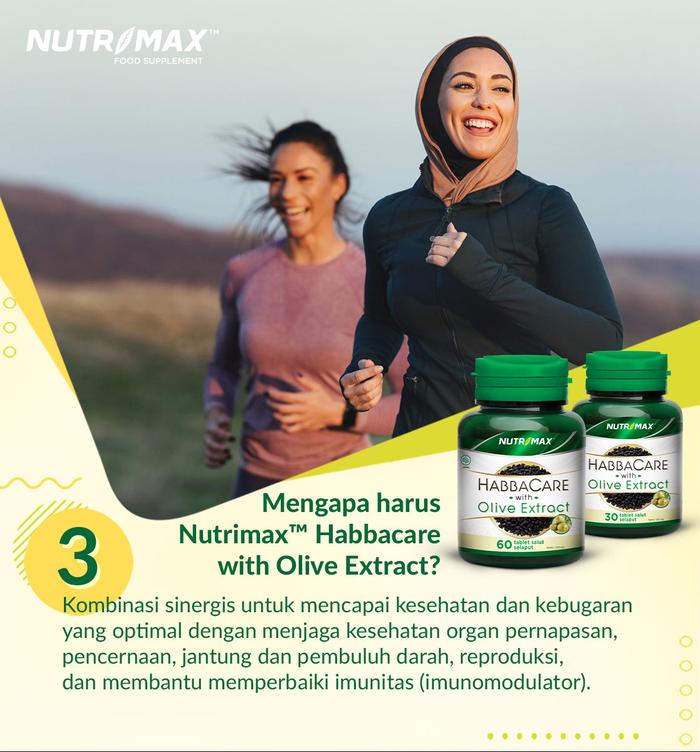 Nutrimax Habbacare With Olive Extract Membantu Memelihara Daya Tahan Tubuh