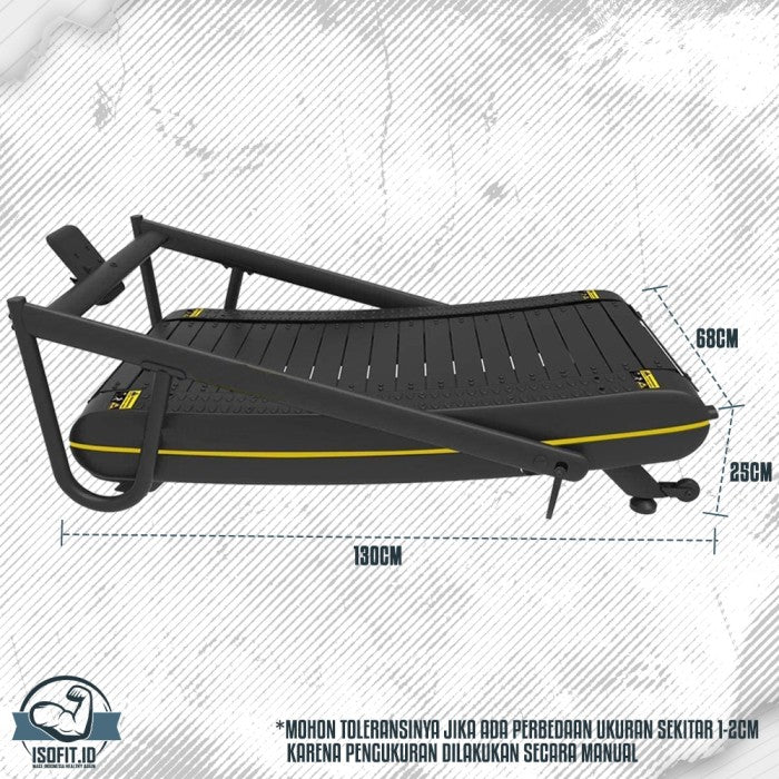 Foldable Treadmill Manual / Treadmill Tanpa Listrik dapat Dilipat TY01