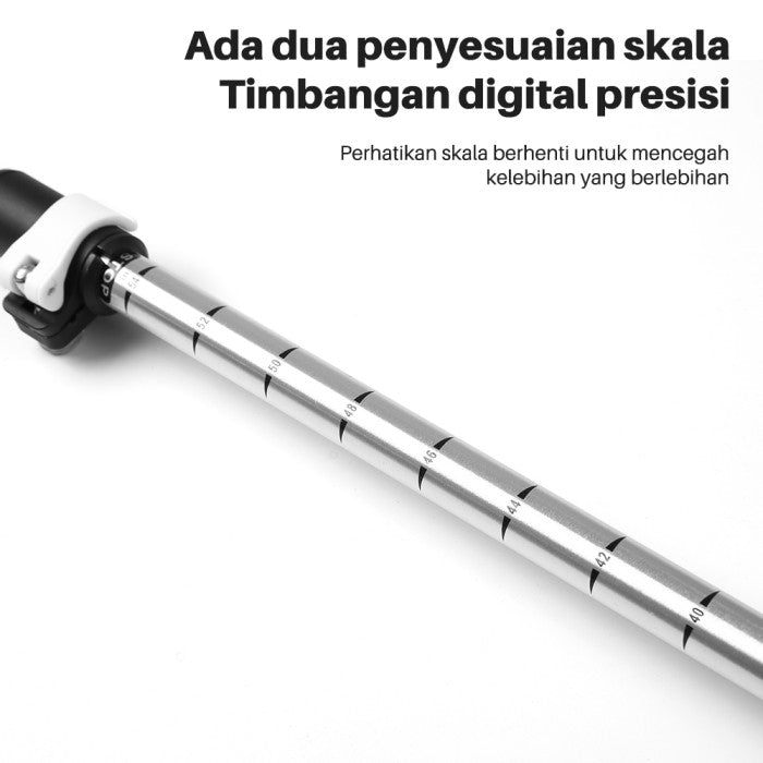 OneTwoFit Trekking Pole 3 Ruas Tongkat Hiking Pegangan Spons EVA - Hitam