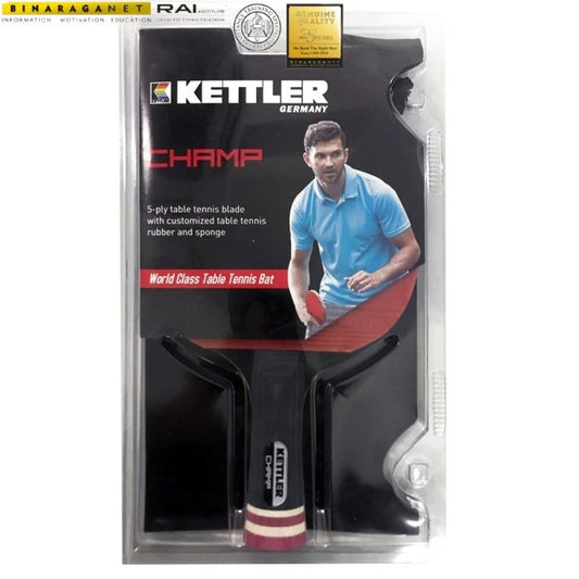 KETTLER Table Tennis Bat CHAMP - BLACK