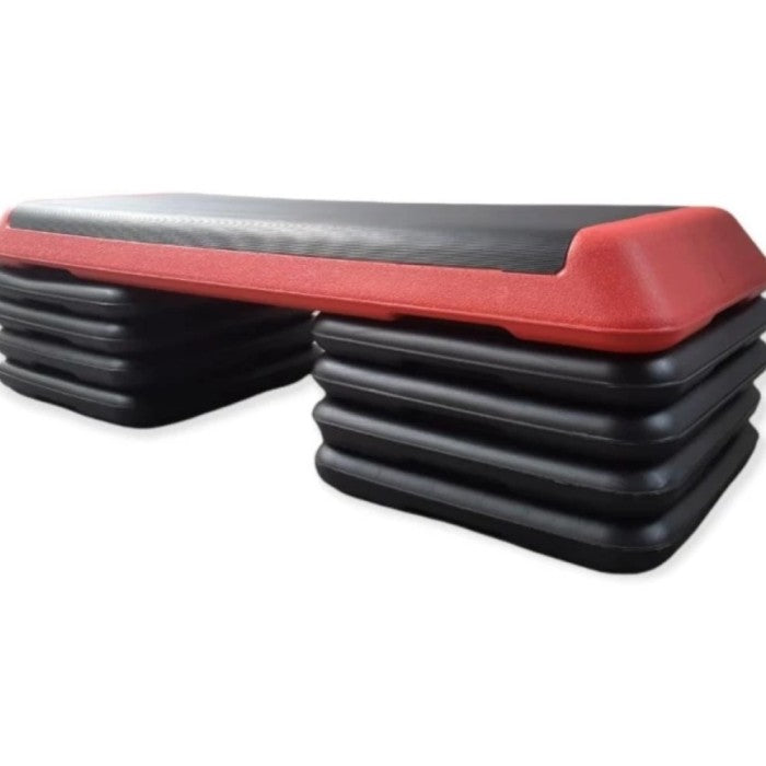 Aerobic step Bench 8Risers - Merah