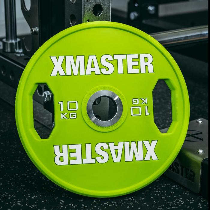 XMASTER CPU Grip Plates 5-20kg Alat Angkat Beban Fitness Gym Rumah CrossFit Training Powerlifting Dengan Pegangan Ergonomis - 5kg Pair