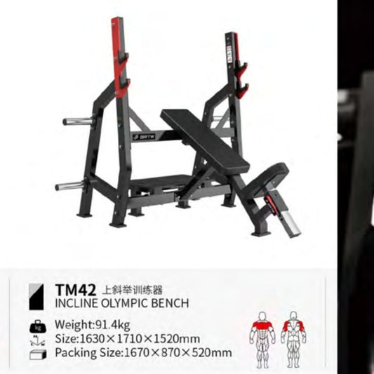 BRTW TM42 Olympic Incline Bench Press / Comercial Equipment Fitness