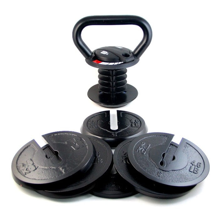 F214 KETTLEBELL ADJUSTABLE-40 ALat Fitens Gym Dan Olahraga Termurah - Hitam