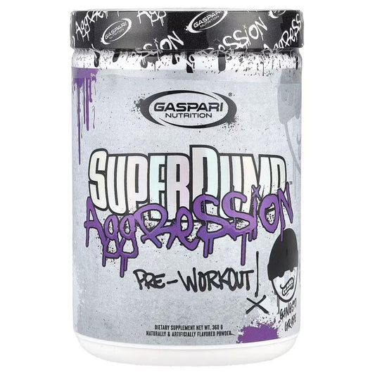 Gaspari Superpump Aggression 25 Serving Preworkout - Gangsta Grape
