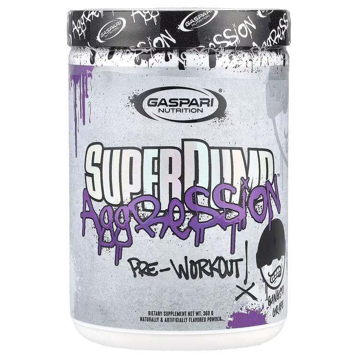 Gaspari Superpump Aggression 25 Serving Preworkout - Gangsta Grape