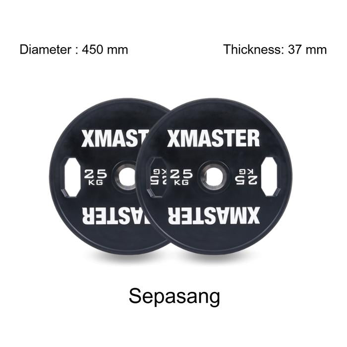 XMASTER Grip Plates CPU Weight Plate Alat Angkat Beban Home Gym Fitness CrossFit Training Powerlifting ROGUE,ELEIKO - 5kg Pair