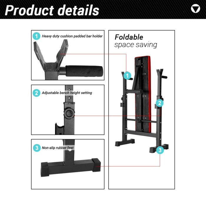 Onetwofit Bench press kecil Multi fungsi Berat Bangku