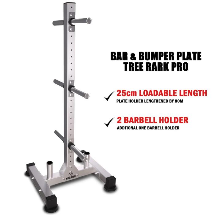 XMASTER Plate Tree Rak Penyimpanan Beban 600KG - Storage Bumper  Gym, Alat Fitness Home Gym