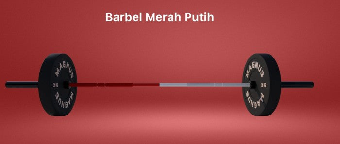 Barbell Magnus WOD Merah-Putih