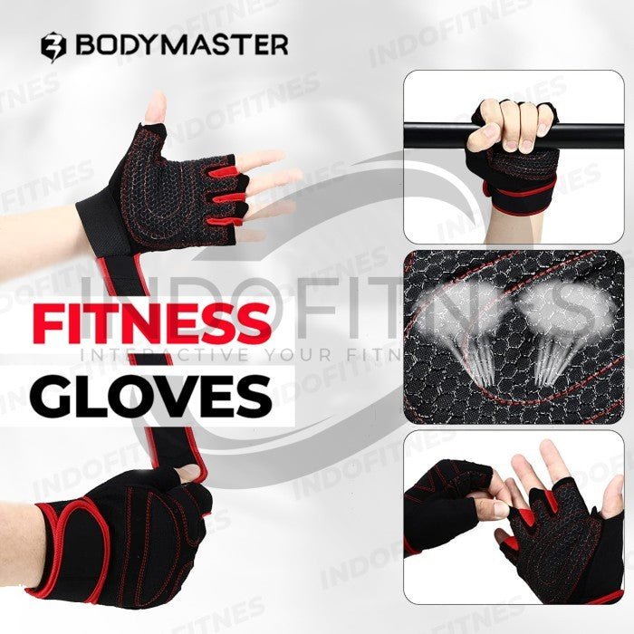 BODYMASTER Gloves Fitness BM-E108 Sarung Tangan Gym Fitnes