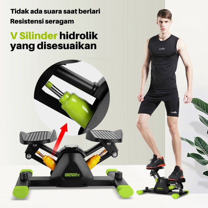 OneTwoFit Mini Stepper  Air Climber Steper Alat Fitness Olahraga