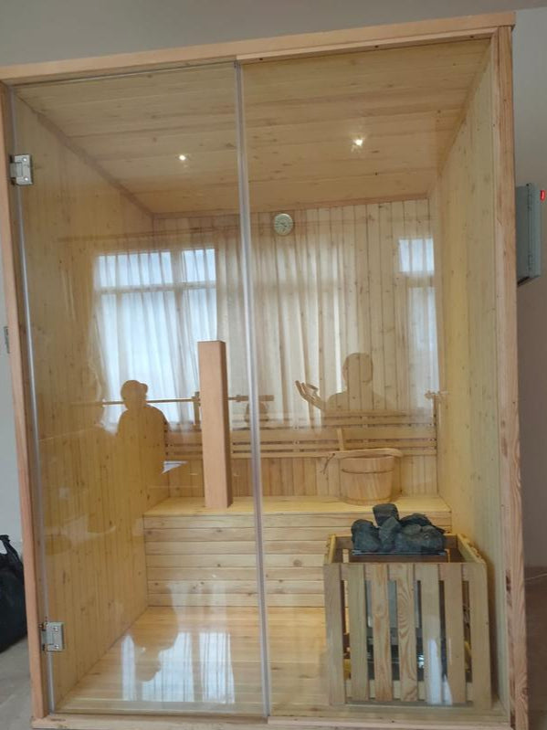 Ruang Sauna Pine Wood 1.30X1.50X2.00M