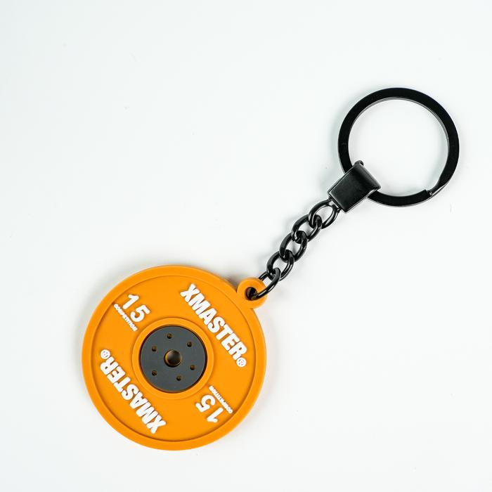[NEW] Gantungan Kunci Gym XMASTER – Miniatur Bumper Plate PVC | Keychain Unik Pecinta Fitness & Powerlifting - green