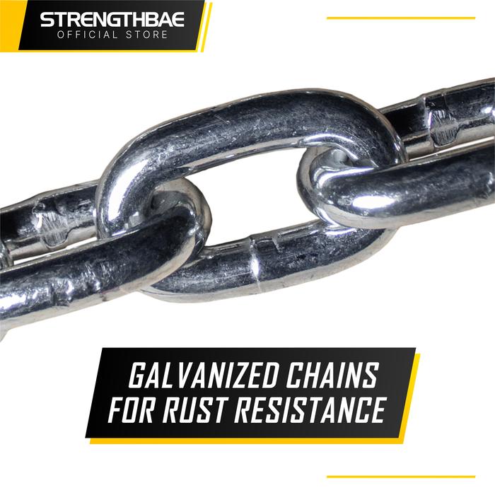 Heavy Gym Chain STRENGTHBAE 5kg 10kg 15kg Weight Lifting Chains Weightlifting Powerlifting - 5kg Pair