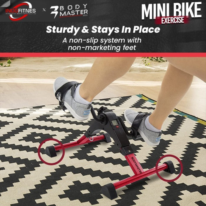 BODYMASTER Sepeda Statis Mini Bike -Terapi Kaki Tangan Stroke Lansia - Mini Bike, Biru