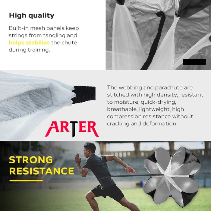 ARTER Running Chute Parasut Lari Speed Chute Latihan Jogging Olahraga - Ocean Blue