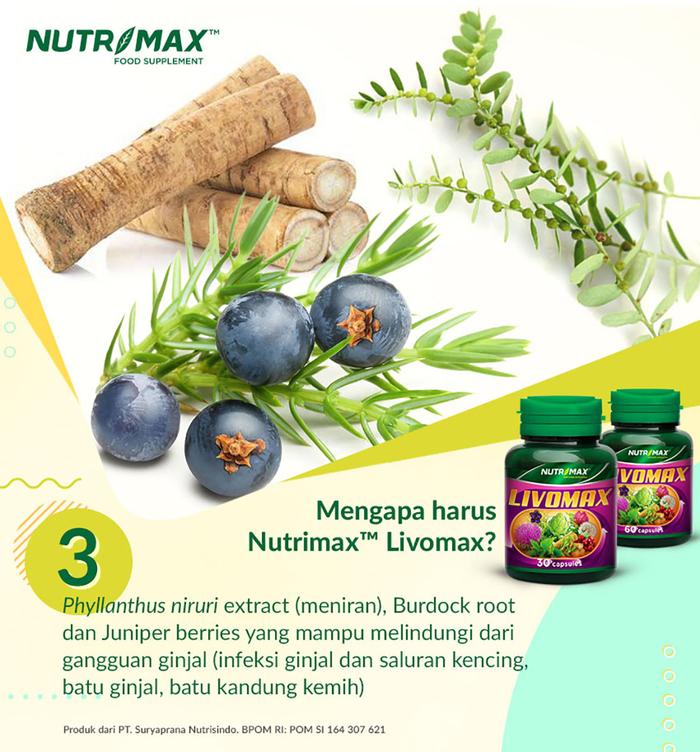 Nutrimax Livomax untuk Detoksifikasi Kesehatan Tubuh Isi 30 Naturecaps