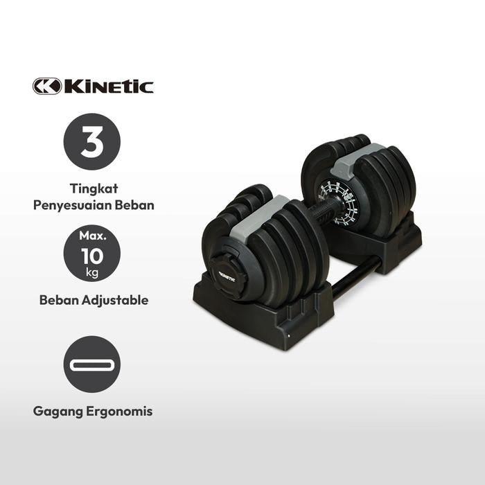 KINETIC 3 IN 1 ADJUSTABLE DUMBBELL