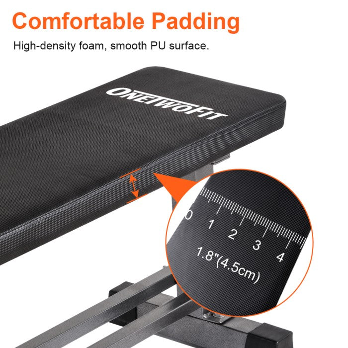 OneTwoFit Weightlifting Bench Dumbbell Stool Home Exercise Training