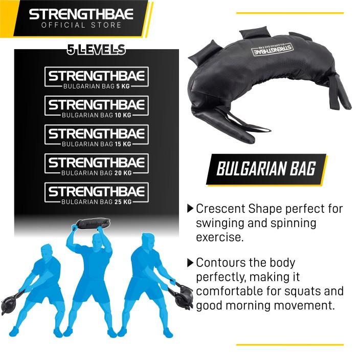 Power & Bulgarian Bag STRENGTHBAE Sand Bags Sandbag Sandbags Gym Core - Power Bag, 5 Kg