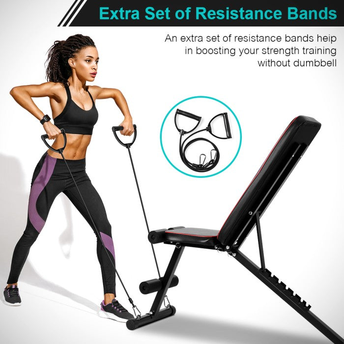 Onetwofit Multi fungsi sit up peralatan bangku dumbbell alat olahraga