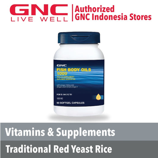 GNC FISH BODY OILS 1000 - 90 KAPSUL LUNAK (133166)