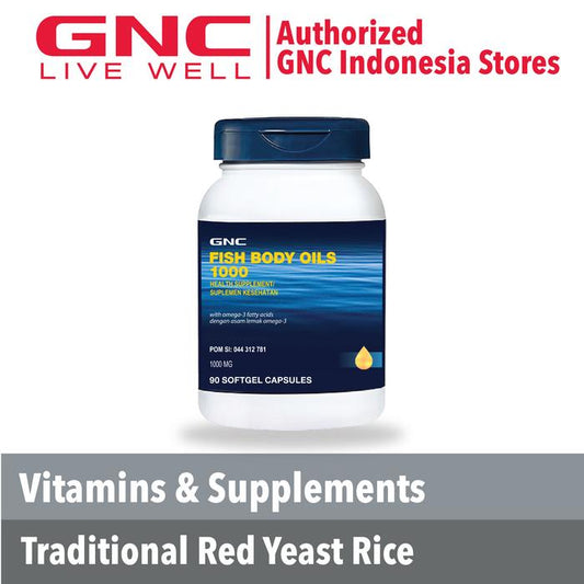 GNC FISH BODY OILS 1000 - 90 KAPSUL LUNAK (133166)