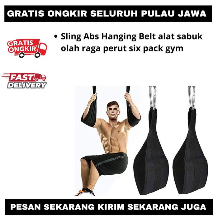 F550 Sling Abs Hanging Belt alat sabuk olah raga perut six pack gym