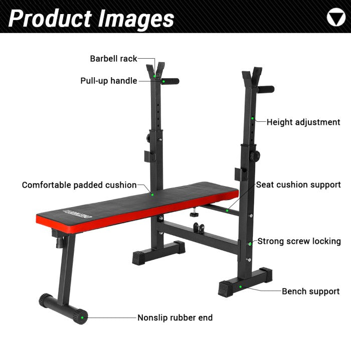 Onetwofit Bench press kecil Multi fungsi Berat Bangku