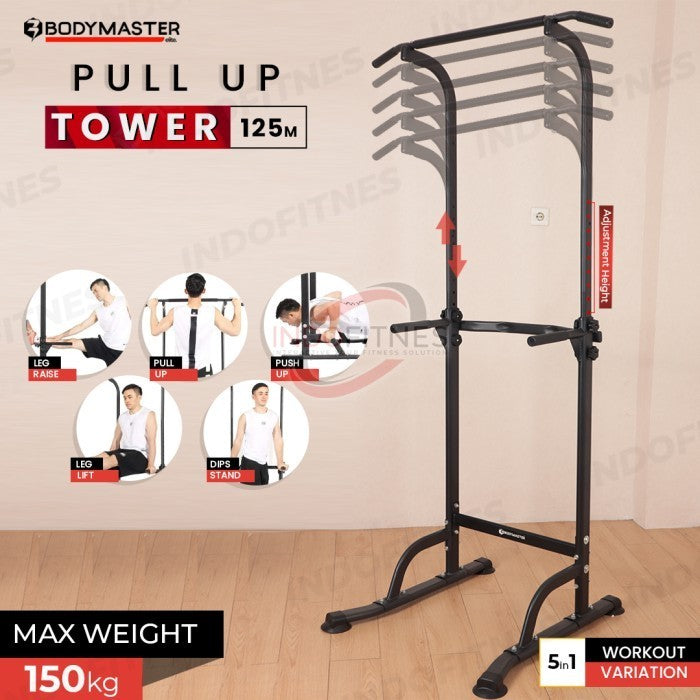 BODYMASTER Pull Up Tower Station BM-125M Adjustable Height Multifungsi