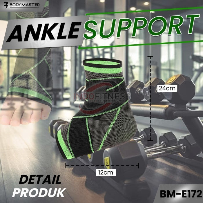 BODYMASTER Ankle Support Sleeve Wrap Pad Deker Pelindung Tumit Kaki - ANKLE PAD