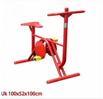 paket alat fitness outdoor taman olahraga bergaransi (3alat) elliptical, horse rider, upright bike