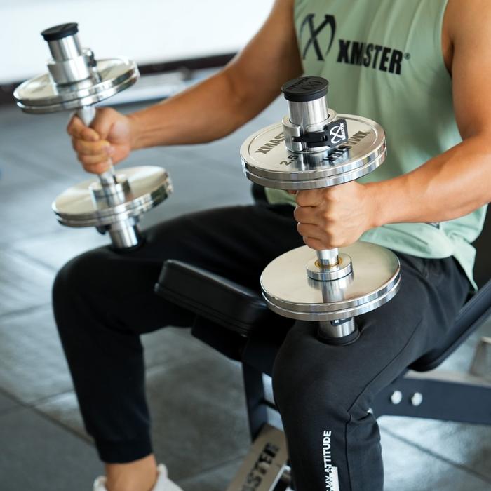 XMASTER Loadable Dumbbell Mini Barbell Fitness Gym Max Load 120KG CrossFit ROGUE ELEIKO - 5KG-1 pac