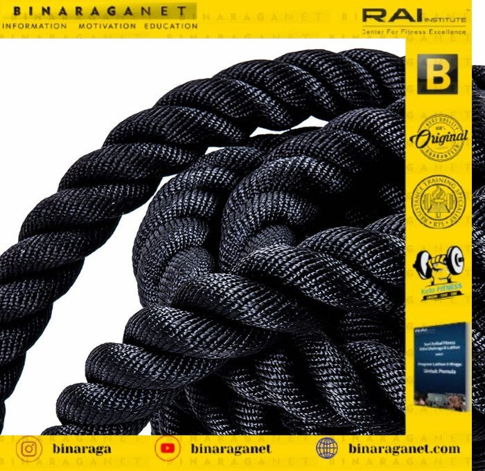 LIVEPRO ALUMINIUM HANDLE BATTLE ROPE LP8173