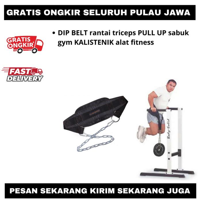 F503 DIP BELT rantai triceps PULL UP sabuk gym KALISTENIK alat fitness