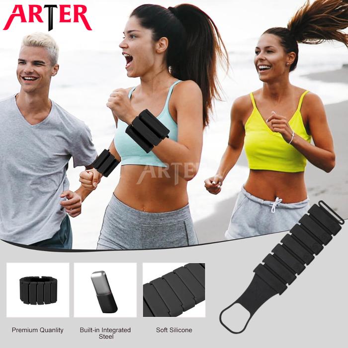 ARTER Wrist & Ankle Weight 0.5kg Bangles Weight Bracelet Weight Bangle Pemberat Tangan Pemberat Kaki Pemberat Gym Gelang Olahraga Pemberat Kaki Silicone - 1pcs