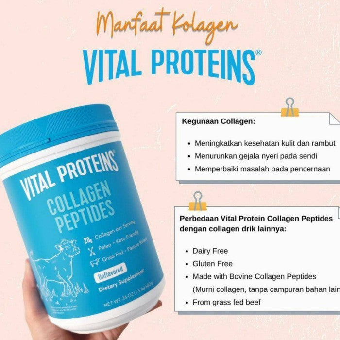 VITAL PROTEINS Collagen Peptides Unflavored 284g - awet muda cerah