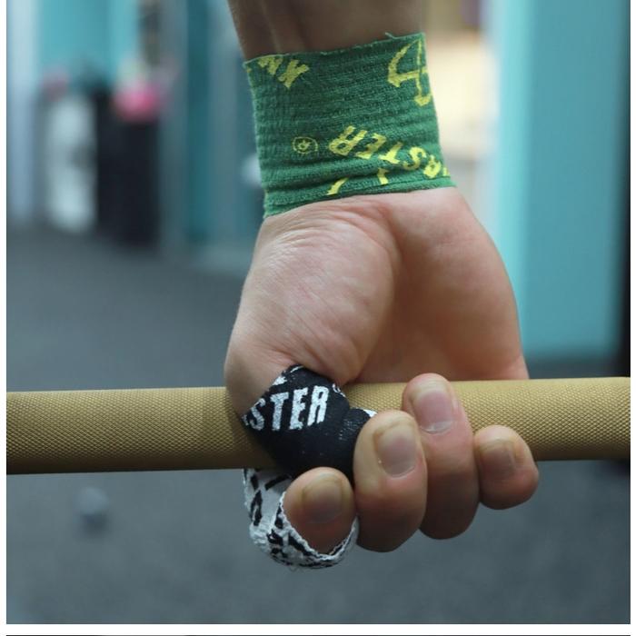 XMASTER Crossfit Hook Grip Tape Weightlifting Powerlifting Strength Deadlift Flexible Cotton ROGUE - NP Blue 3 roll