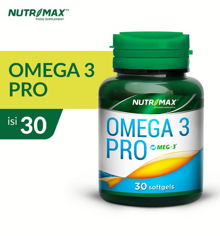 Nutrimax Omega 3  Pro Softgels Minyak Ikan Fish Oil - 30 SOFTGELS
