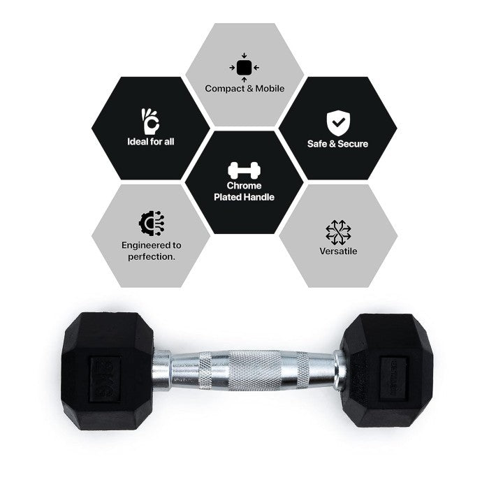 Kettler Fixed Hexagonal Dumbbell 2kg 706-000