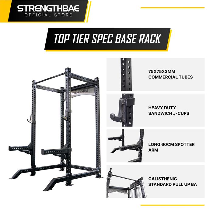 Evolve All in One Trainer STRENGTHBAE Upgradeable Power Rack Smith Machine Cable Machine Home Gym 1 Sisi - Rack+Cable75kg