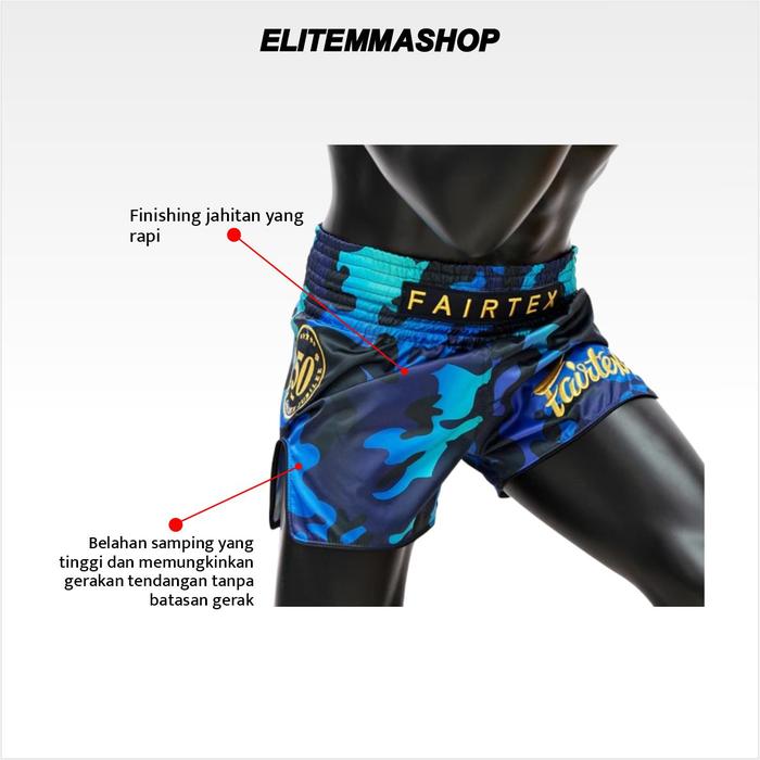 Celana Muay Thai FAIRTEX Slim Cut Golden Jubille Luster BS 1916 - L
