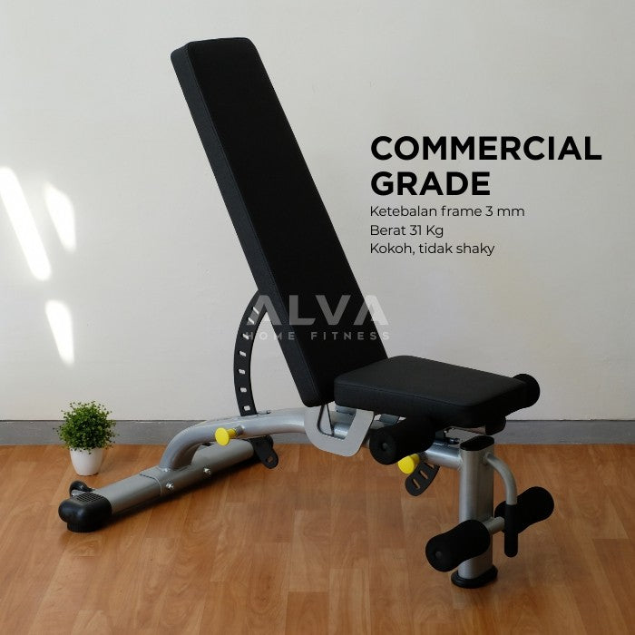 [BE-02] OPTIMOVE Adjustable Bench - Bangku SIt Up Bench Press