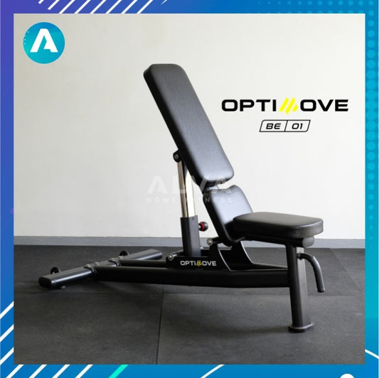 [BE-01] OPTIMOVE Adjustable Bench - Bangku Gym Bench Press