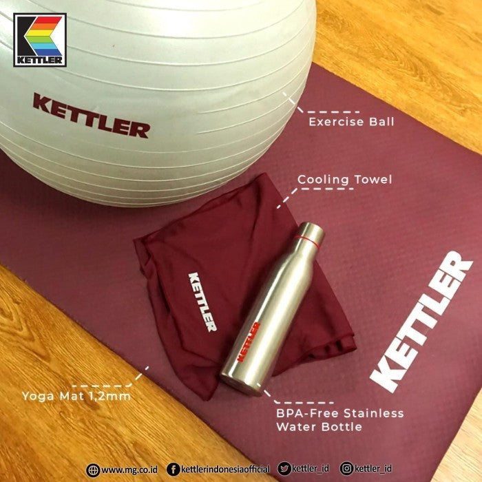 KETTLER YOGA MAT 8MM - MARRON 104-000 002002005