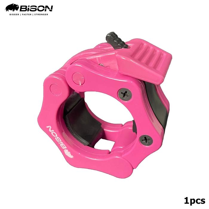 [Ekspedisi] Bison Barbell Clamp Clip Klip Olympic Barbell 5 cm - Merah Muda